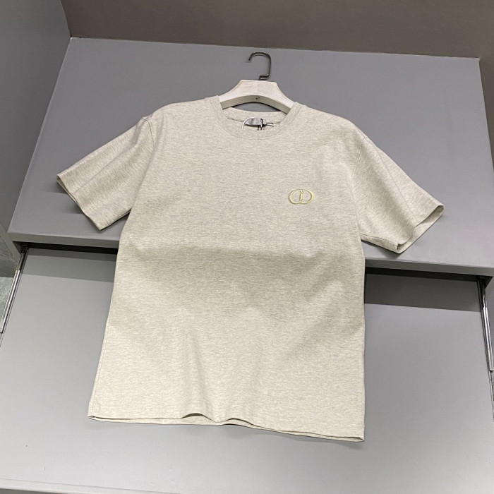 NIGO Dior Men's Summer Solid Color Embroidered Logo Round Neck Cotton Short Sleeve T-Shirt #nigo99796