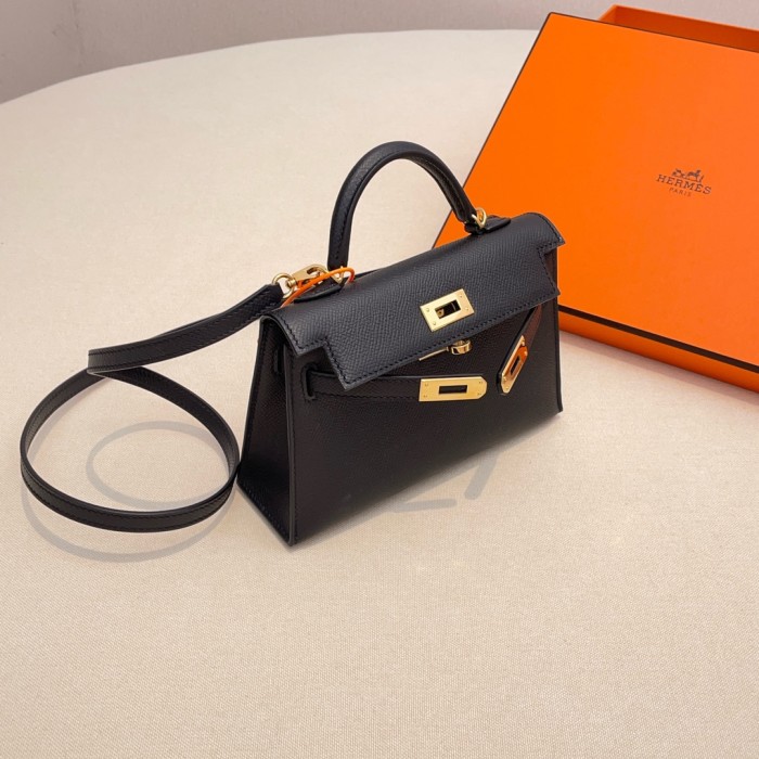 NIGO Hermes Solid Color Handbag Temperament Metal Buckle Kelly Bag Accessories #nigo99829