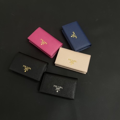 NIGO Prada Saffiano New Gold And Silver Logo Leather Temperament Card Bags With Multi-color Elegant Handbag Accessories 1MC122-QWA-F0002  #nigo99816
