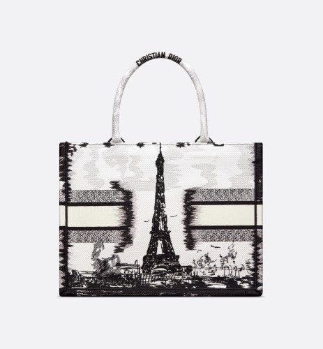 NIGO Dior Women's Paris Tower Alphabet Printed Embroidery Tote Shopping Bag Bags #nigo99838
