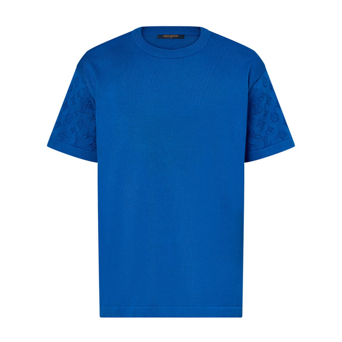 NIGO Louis Vuitton Men's Summer Solid Color Logo Jacquard Round Neck Cotton Short Sleeve T-Shirt #nigo99834