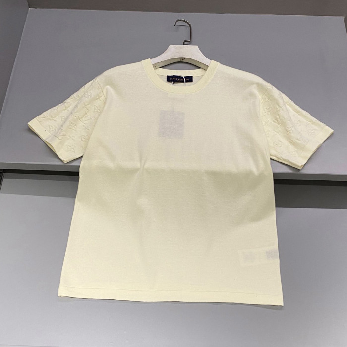 NIGO Louis Vuitton Men's Summer Solid Color Logo Jacquard Round Neck Cotton Short Sleeve T-Shirt #nigo99834