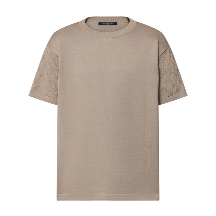 NIGO Louis Vuitton Men's Summer Solid Color Logo Jacquard Round Neck Cotton Short Sleeve T-Shirt #nigo99834