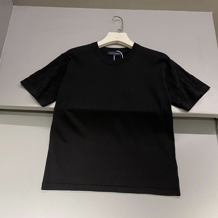 NIGO Louis Vuitton Men's Summer Solid Color Logo Jacquard Round Neck Cotton Short Sleeve T-Shirt #nigo99834