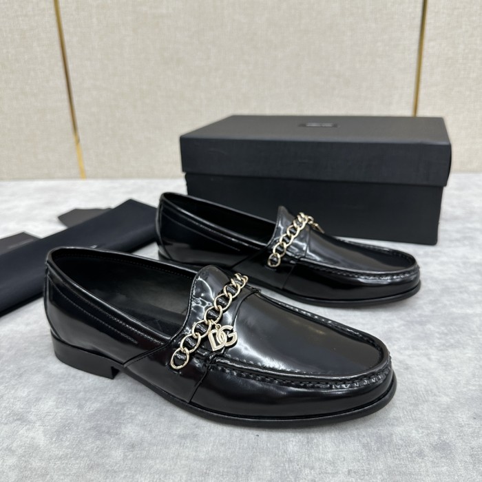 NIGO Dolce&Gabbana Men's Spring Summer Leather Loafers Moccasin Shoes #nigo99857