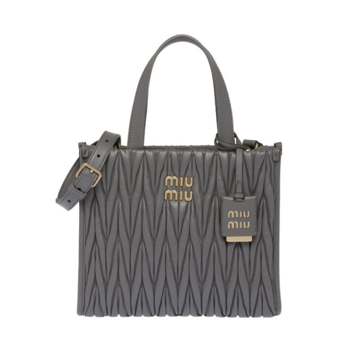 NIGO MiuMiu Women Solid Color Metal Engraved Logo Detachable Adjustable Leather Shoulder Strap Sheepskin Single Shoulder Slanting Handbag Bag Bags #nigo99851