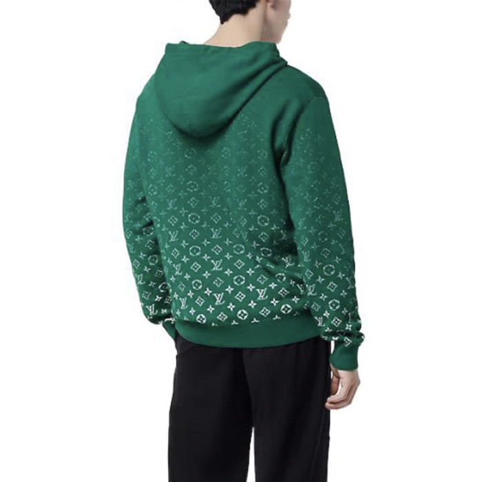 NIGO Louis Vuitton Men's Spring And Autumn Gradient Logo Knitted Hoodie Fashionable And Casual Drawstring Sweater  #nigo95123