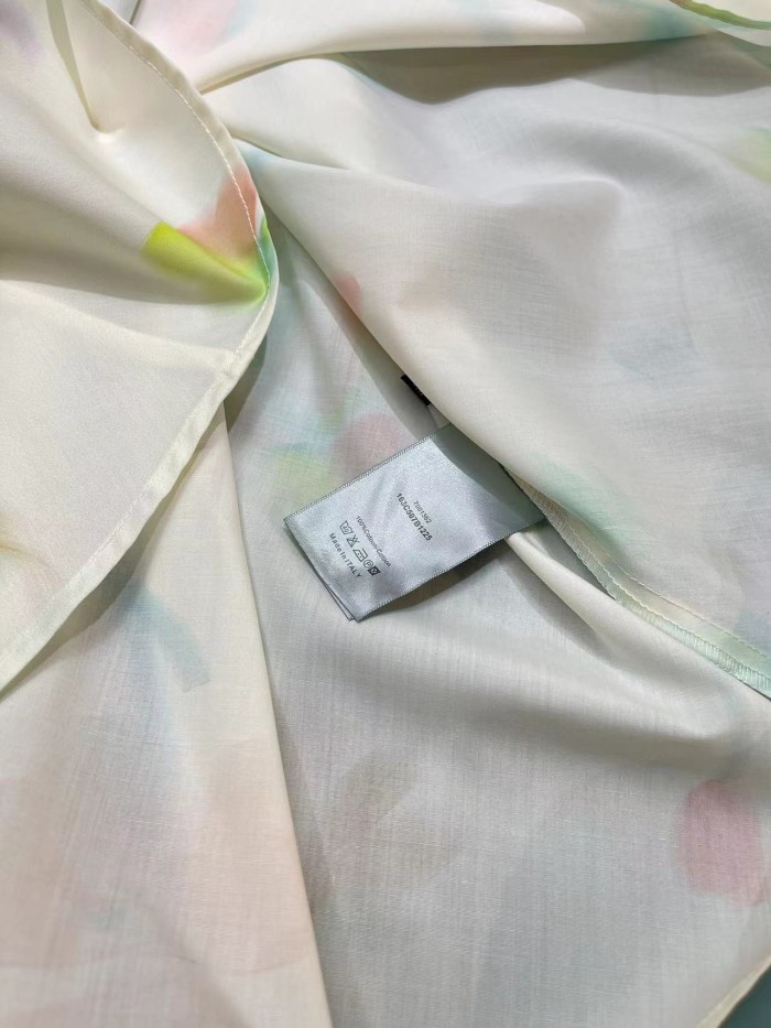 NIGO Dior Kid's Summer Floral Printed Lapel Mid-Length Fitted Short Sleeve Flared Dress #nigo31291