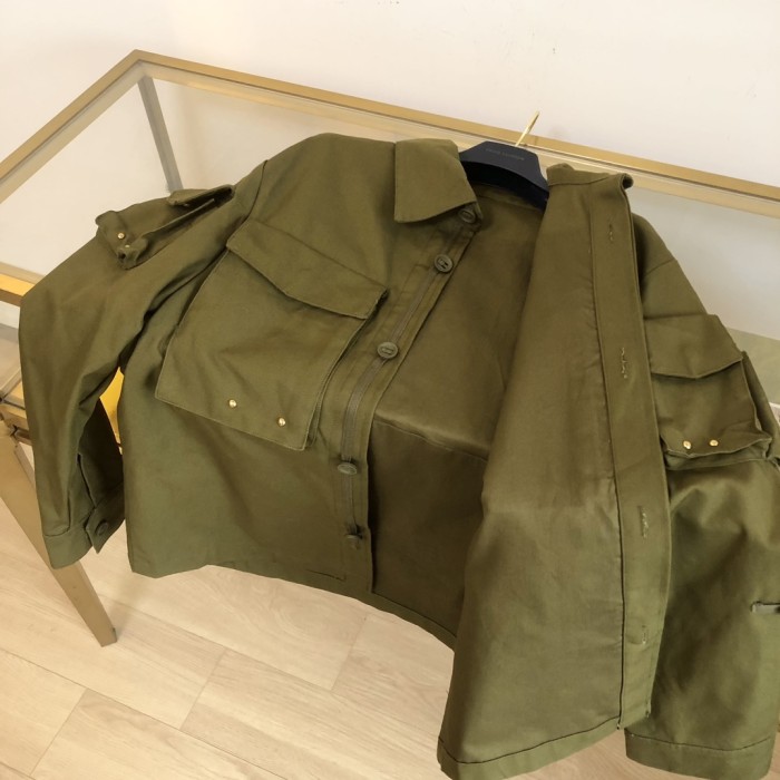 NIGO Louis Vuitton Men's Fall And Winter Brown Monogrammed Studded Cotton Single Breasted Long Sleeved Jacket #nigo99882
