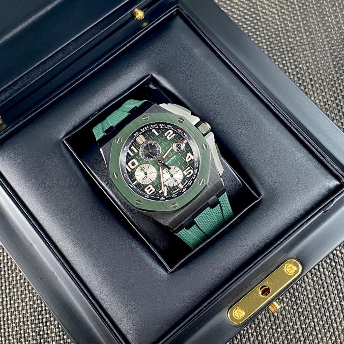 NIGO Audemars Piguet Men's Green Automatic Mechanical Movement Steel Case Royal Oak Watch #nigo99897