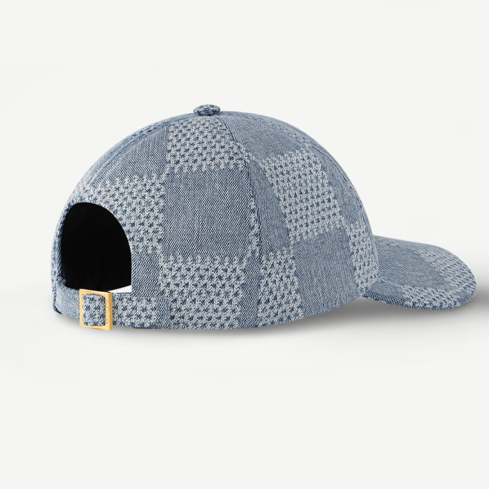 NIGO Louis Vuitton Damier Denim 3d Hat Checkered Color Block Fashion Casual Cool Versatile Baseball Hat #nigo71284