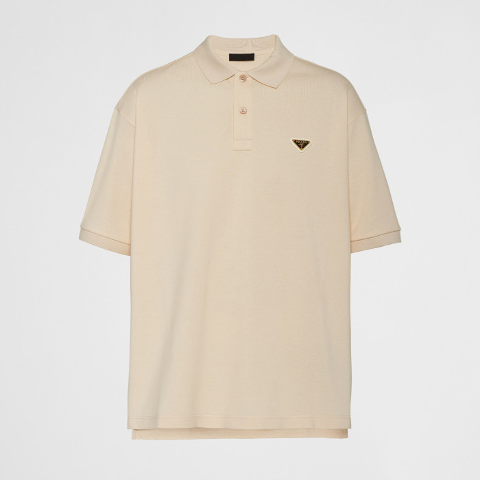NIGO Prada Men's Summer Solid Color Metal Logo Cotton Polo Shirt Short Sleeve T-Shirt #nigo99913