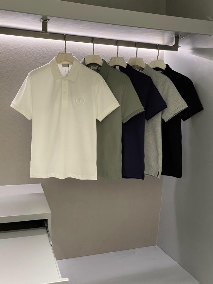 NIGO Dior Men's Summer Solid Color Logo Letter Embroidered Polo Shirt Short Sleeve T-Shirt #nigo99929