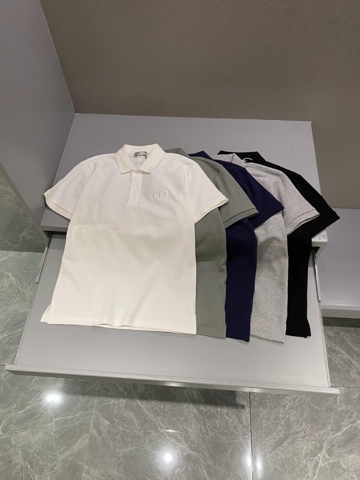 NIGO Dior Men's Summer Solid Color Logo Letter Embroidered Polo Shirt Short Sleeve T-Shirt #nigo99929