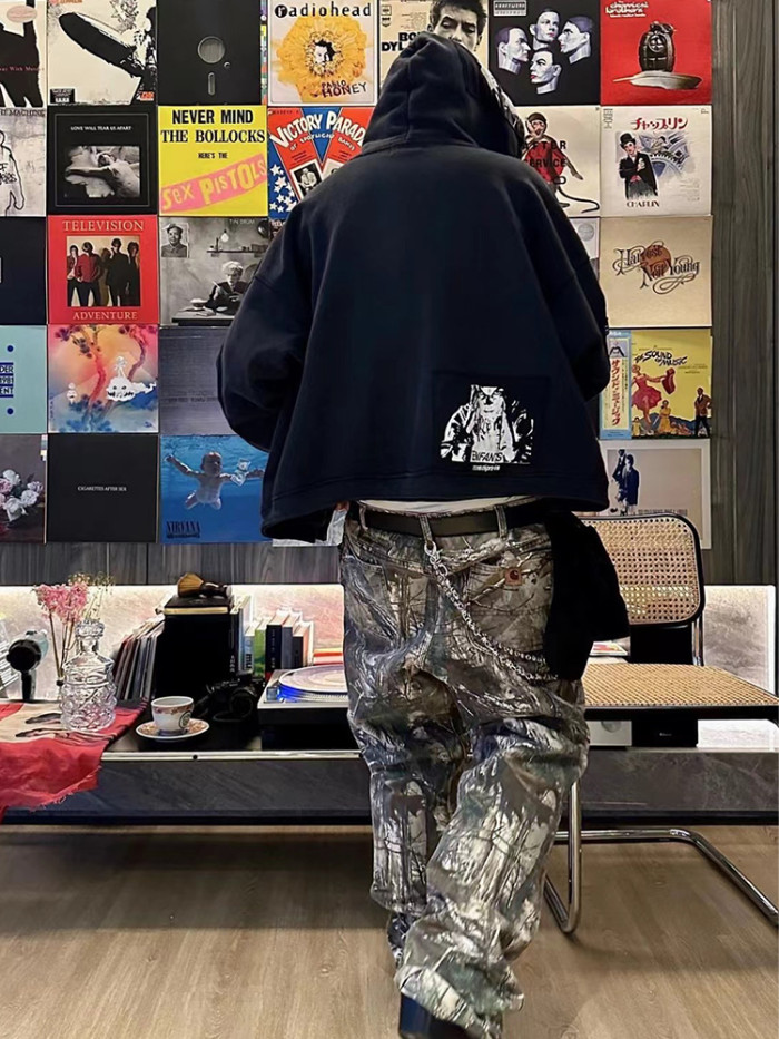 NIGO Carhartt WIP Men's Spring And Autumn Tree Branch Camouflage Vintage High Street Pocket Workwear Pants Straight Leg Pants Ngvp #nigo8611
