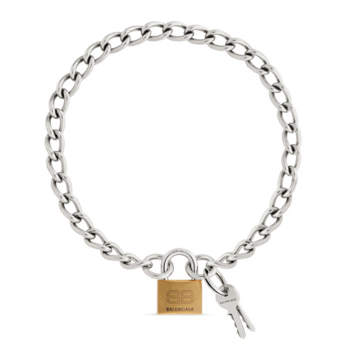 NIGO Balenciaga Key Lock Coarse Chain Necklace Vintage High Street Jewelry Pendant Accessories  #nigo99947
