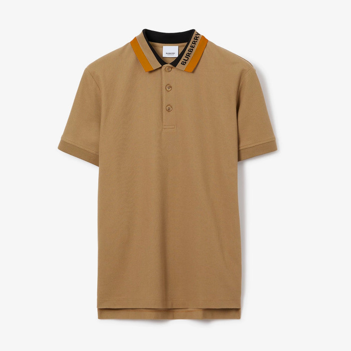 NIGO Burberry Men's Summer Solid Logo Colorblocking Lapel Cotton Straight Short Sleeve Polo Shirt #nigo99963