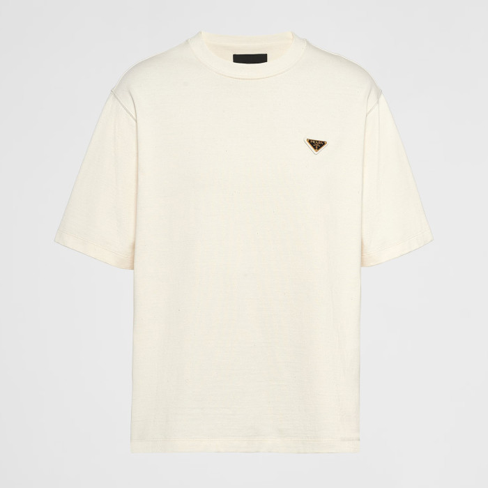NIGO Prada Men's Summer White Cotton Round Neck Regular Fit Short Sleeve T-Shirt #nigo99967