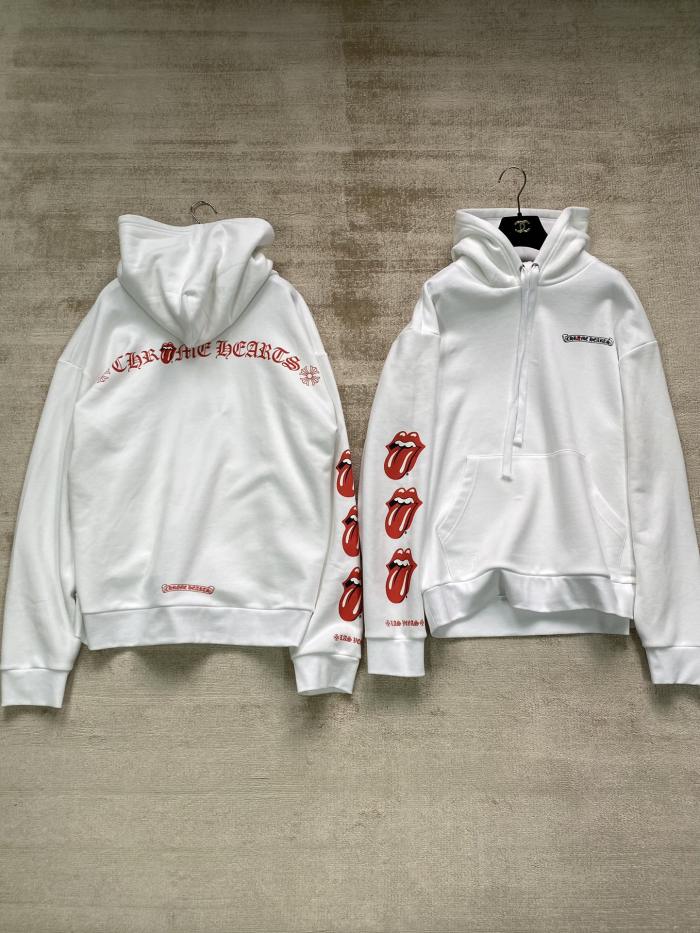 NIGO Chrome NIGO Chrome Hearts Men's Spring and Autumn Logo Printed Long Sleeve Hooded Sweatshirt Pullover #nigo99977