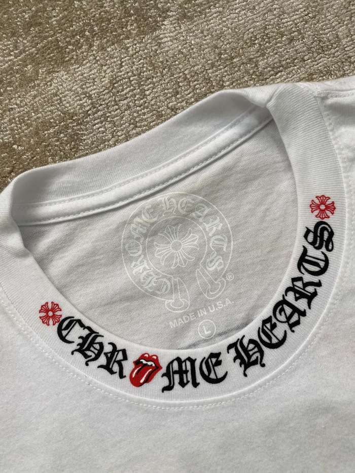 NIGO Chrome Hearts Men's and Women's Summer Neckline Sanskrit Letter Round Neck Cotton Short Sleeve T-shirt #nigo99979