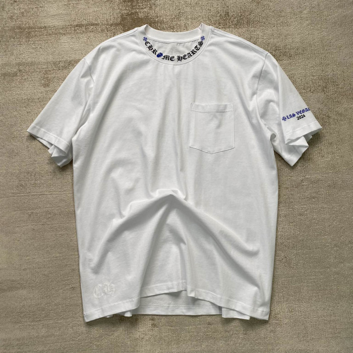NIGO Chrome Hearts Men's and Women's Summer Neckline Sanskrit Letter Round Neck Cotton Short Sleeve T-shirt #nigo99979