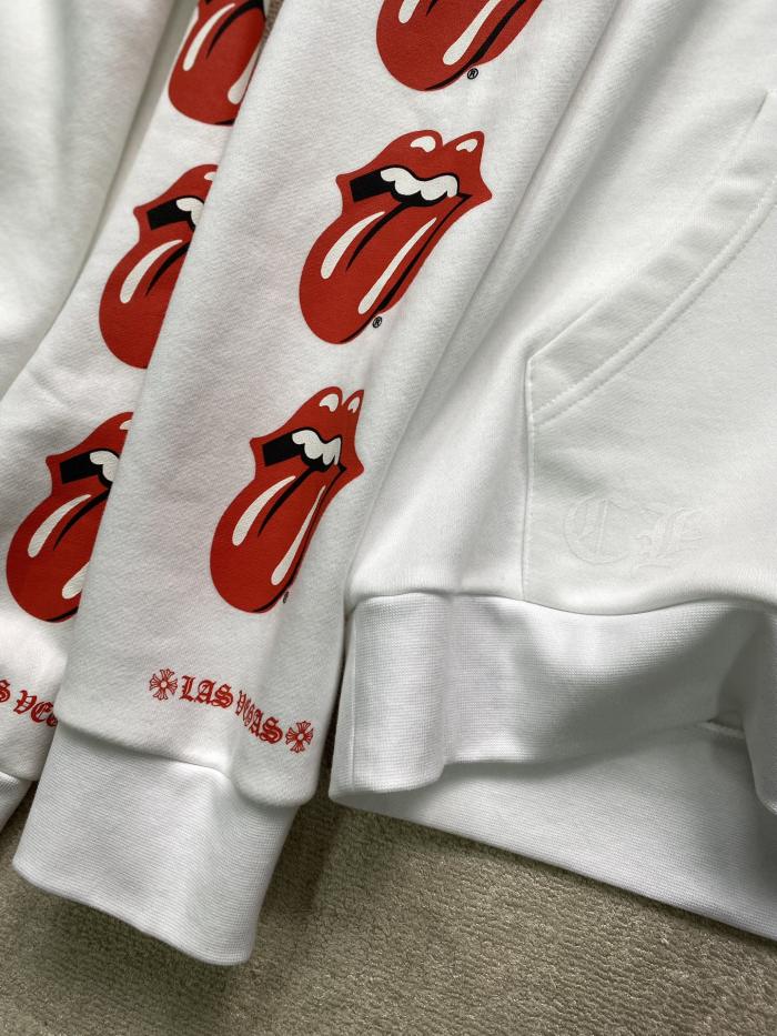 NIGO Chrome NIGO Chrome Hearts Men's Spring and Autumn Logo Printed Long Sleeve Hooded Sweatshirt Pullover #nigo99977