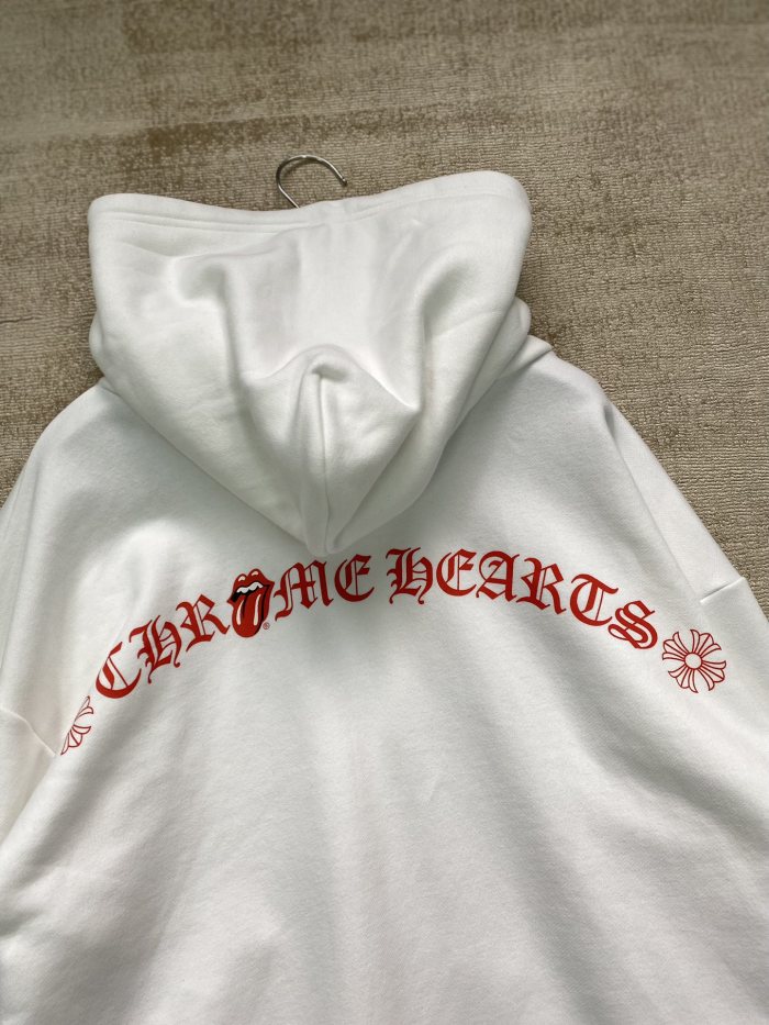 NIGO Chrome NIGO Chrome Hearts Men's Spring and Autumn Logo Printed Long Sleeve Hooded Sweatshirt Pullover #nigo99977