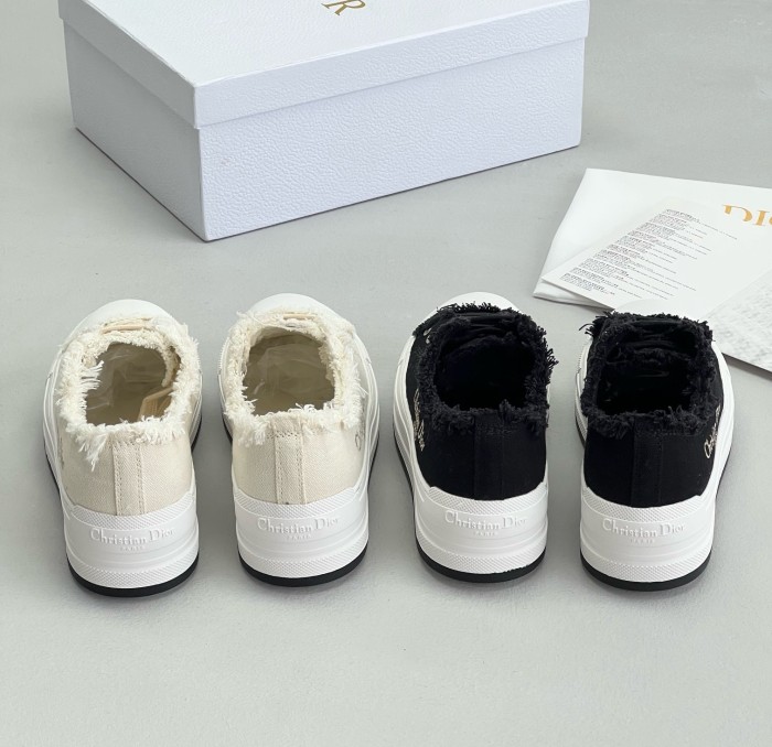 NIGO Dior Women's Spring and Autumn Canvas Tassel Doing Old Low-Top Lacing Shoes #nigo99975