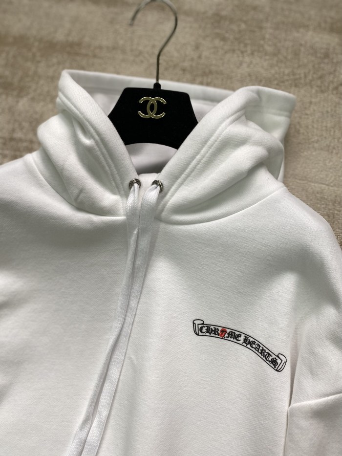 NIGO Chrome NIGO Chrome Hearts Men's Spring and Autumn Logo Printed Long Sleeve Hooded Sweatshirt Pullover #nigo99977