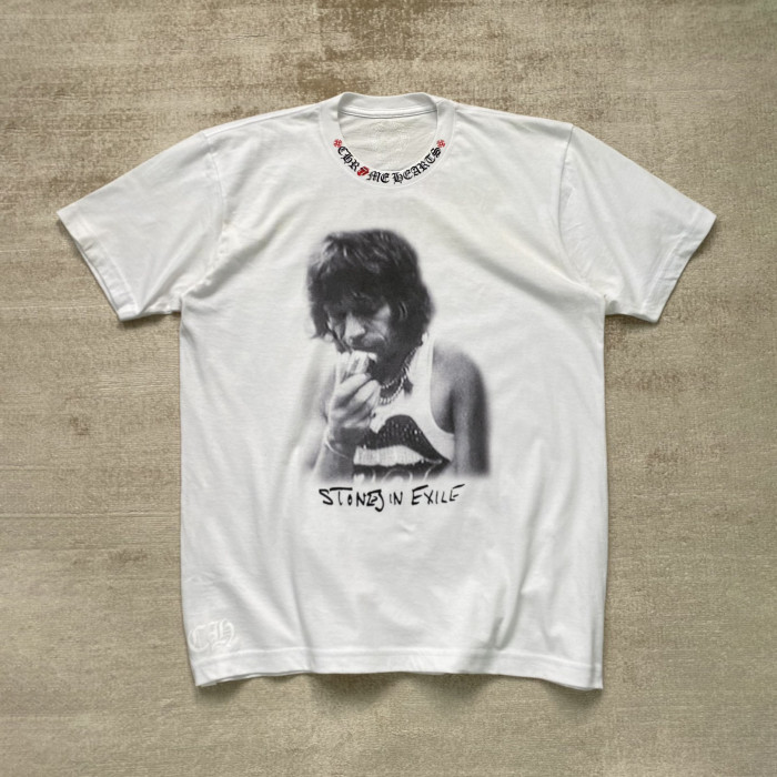 NIGO Chrome Hearts Men's and Women's Summer Neckline Sanskrit Letter Round Neck Cotton Short Sleeve T-shirt #nigo99979