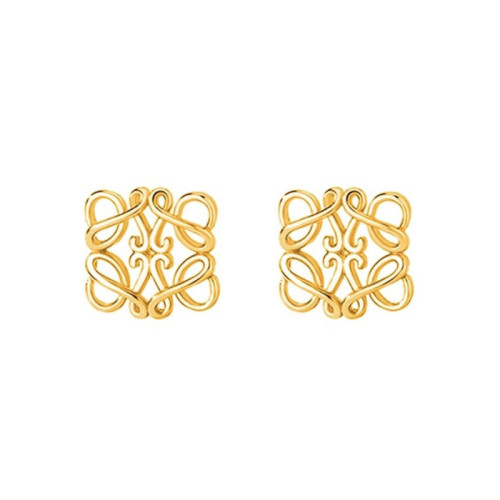 NIGO Loewe Women's Logo Pattern Hollowed Out Geometric Earrings Studs Jewelry #nigo99996