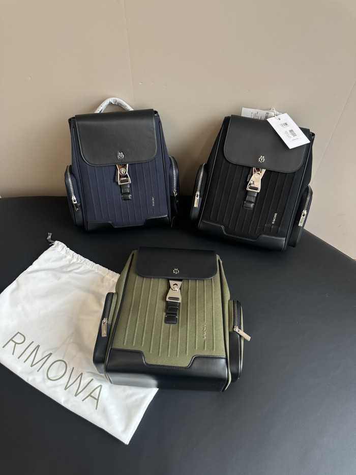 NIGO Rimowa Never Still Men's Colorblocking Casual Sports Leather Shoulder Backpack Schoolbag Bag Bags #nigo99992