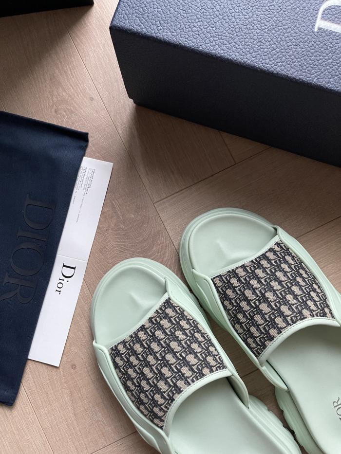 NIGO Dior H-Town Men's Summer Embroidered Jacquard Letter One Flower Slipper Sandals Shoes #nigo72123