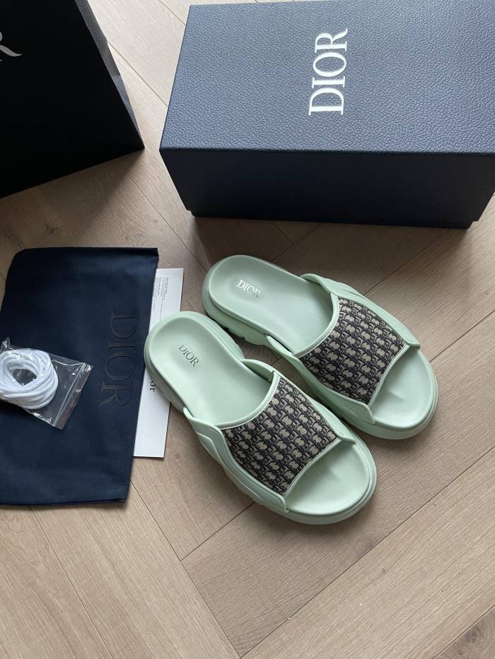 NIGO Dior H-Town Men's Summer Embroidered Jacquard Letter One Flower Slipper Sandals Shoes #nigo72123