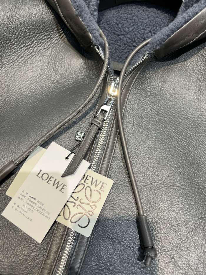 NIGO Loewe Men's Fall/Winter Gray Hooded Drawstring Reversible Wearable Zipper Jacket #nigo72113