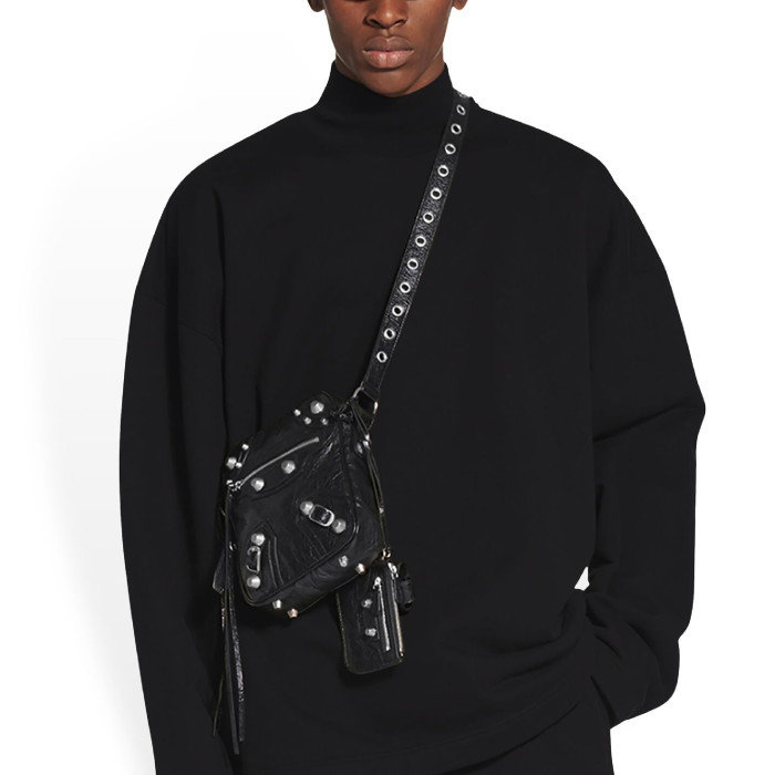 NIGO Balenciaga New Vertical Motorcycle Bag Shoulder Bag Messenger Bag #nigo52118