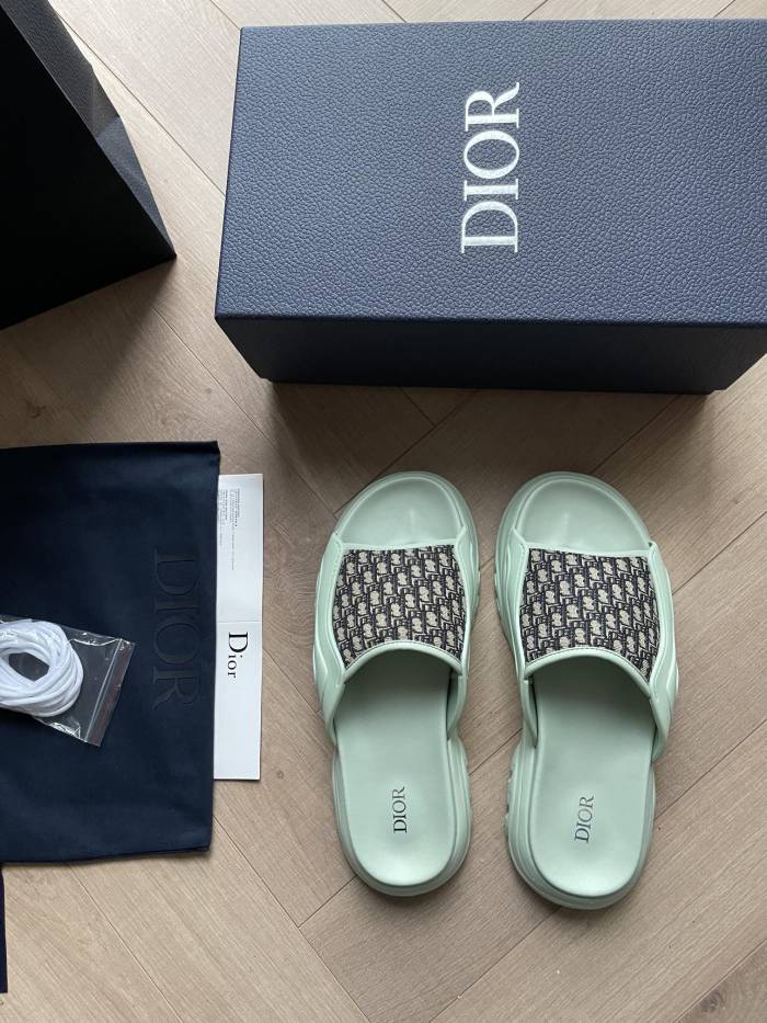 NIGO Dior H-Town Men's Summer Embroidered Jacquard Letter One Flower Slipper Sandals Shoes #nigo72123