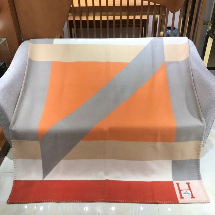 NIGO Hermes Men's Women's Fashion Simple Print Geometric Wool Blanket #nigo71319