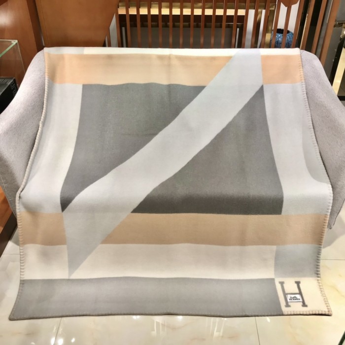NIGO Hermes Men's Women's Fashion Simple Print Geometric Wool Blanket #nigo71319