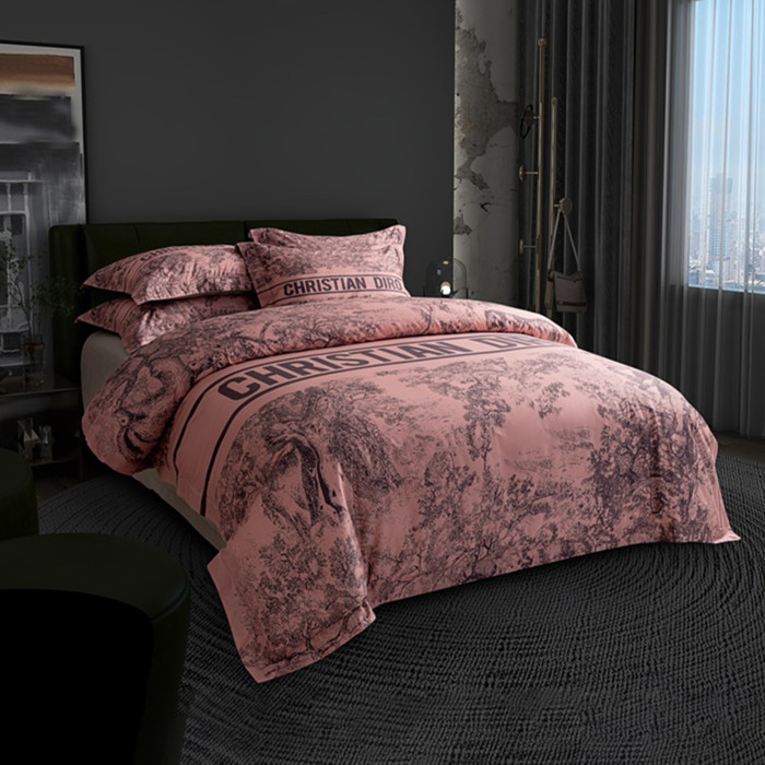 NIGO Dior Cotton Floral Print Bedding Four-Piece Set, Bed Sheet, Quilt Cover, Pillowcase #nigo71317