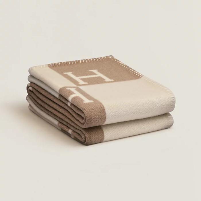 NIGO Hermes Baby Blanket Color Blocking Logo Cozy Fashion Wool Blanket #nigo71315