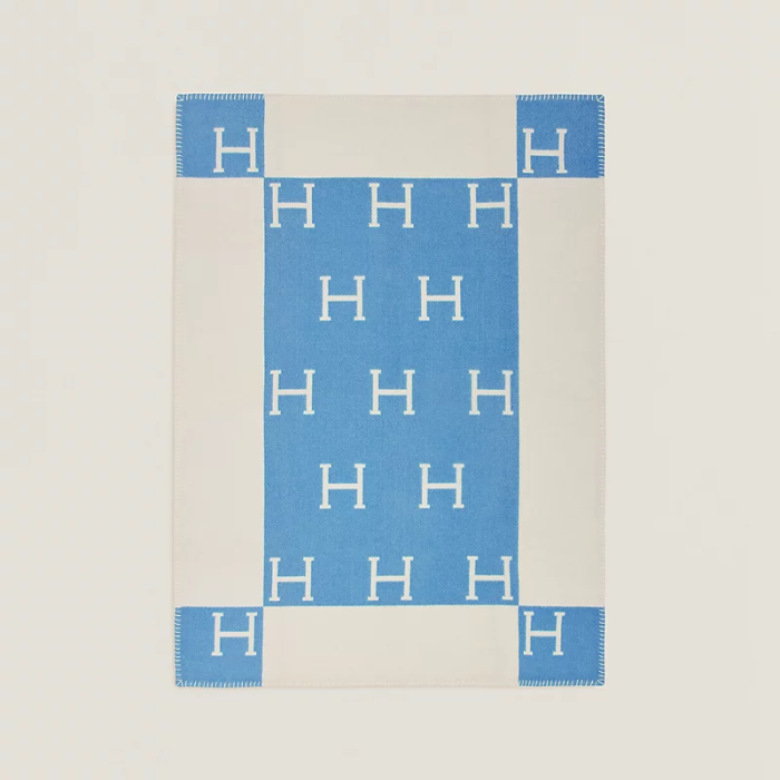NIGO Hermes Baby Blanket Color Blocking Logo Cozy Fashion Wool Blanket #nigo71315