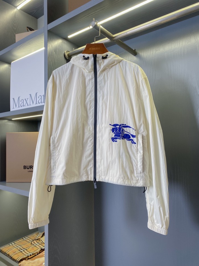 NIGO Burberry  Women‘s Spring and Autumn Solid Color Logo Printed Hooded Zipper Long Sleeve Jacket #nigo72151