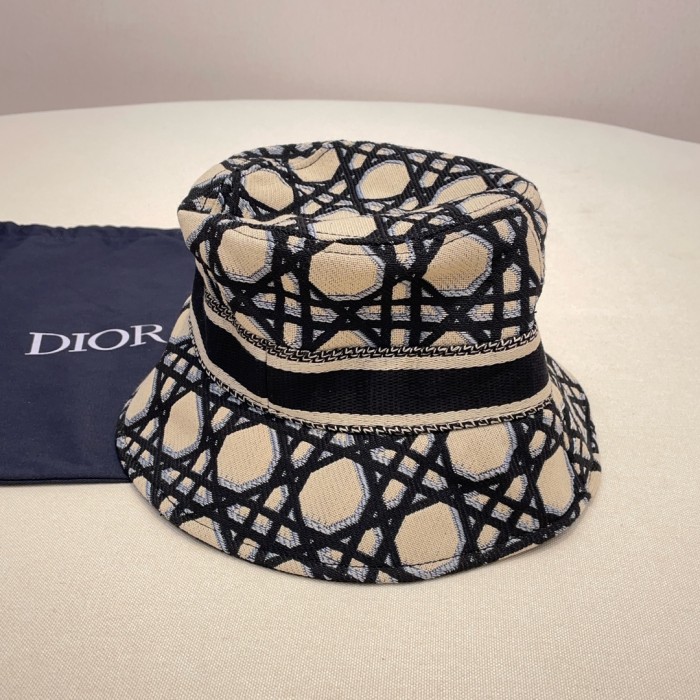 NIGO Dior Women's Embroidered Monogrammed Logo Cotton Fisherman's Cap Hat #nigo72152