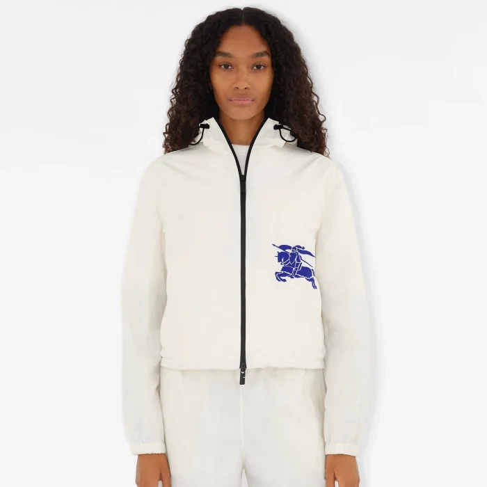 NIGO Burberry  Women‘s Spring and Autumn Solid Color Logo Printed Hooded Zipper Long Sleeve Jacket #nigo72151