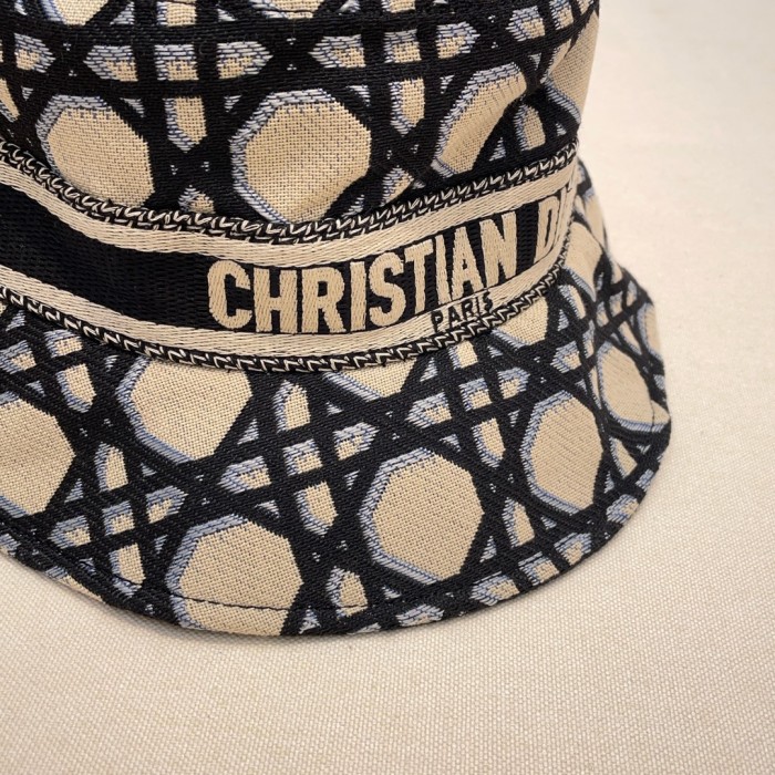NIGO Dior Women's Embroidered Monogrammed Logo Cotton Fisherman's Cap Hat #nigo72152