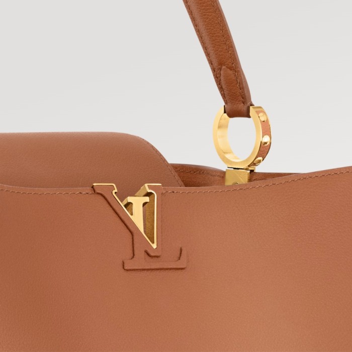 NIGO Louis Vuitton Women's CAPUCINES SOUPLE Large Handbag Casual Solid Color Leather Shoulder Crossbody Bag #nigo72185