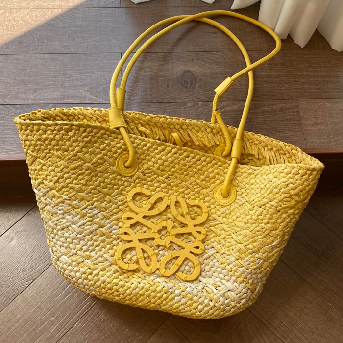 NIGO Loewe Summer Weaving Large Capacity Handbag Cowhide Strap Casual Fashion Shoulder Bags  #nigo72176