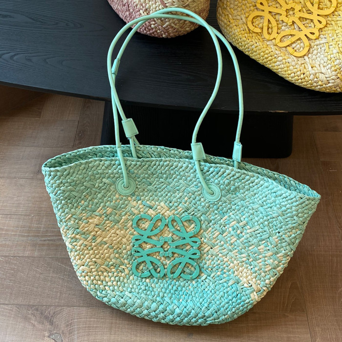 NIGO Loewe Summer Weaving Large Capacity Handbag Cowhide Strap Casual Fashion Shoulder Bags  #nigo72176