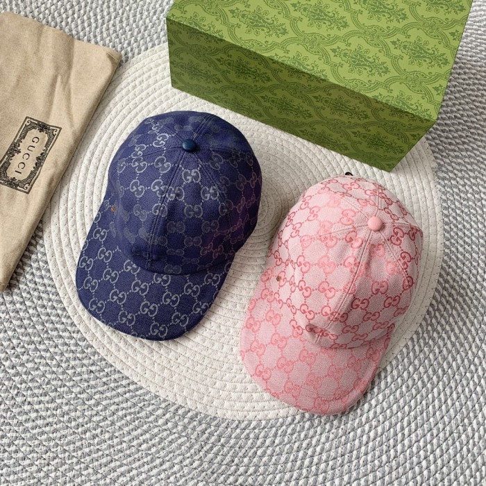 NIGO Gucci Women's Monogram Printed Solid Color Velcro Cotton Duck Hat Cap #nigo72226